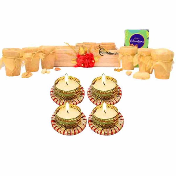 Eco-Candlelit Chocolate Cups Hamper