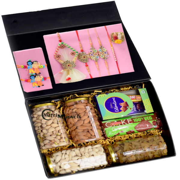 Rakhi Sweet  Nutty Rakhi Treasures Hamper