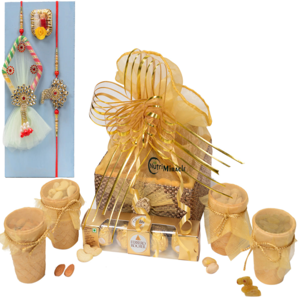 Choco Nut Elegance Rakhi Hamper