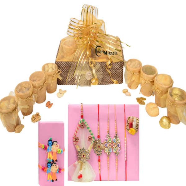 Rakhi Gourmet Chocolate Infusion Rakhi Basket Hamper