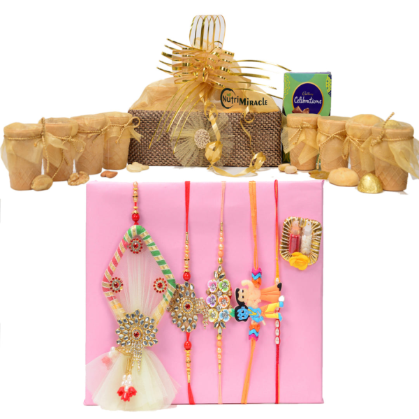 Nutty Chocolate Elegance Rakhi Combo Hamper