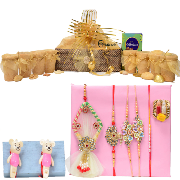 Exotic Chocolate Nut Rakhi Combo Hamper