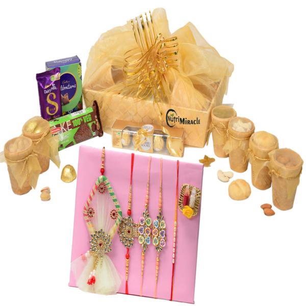 Sweet Symphony Choco Nuts Rakhi Collection Hamper