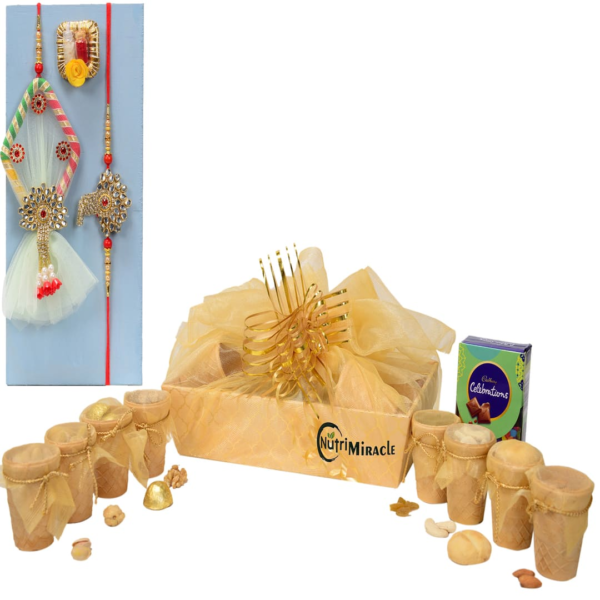 Blissful Nutty Treat Rakhi Hamper