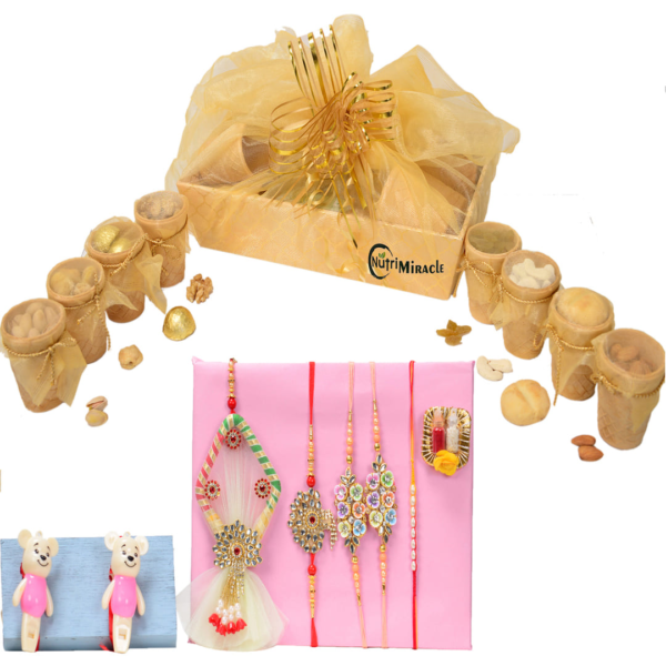 Choco Nut Delightful Duo Rakhi Hamper