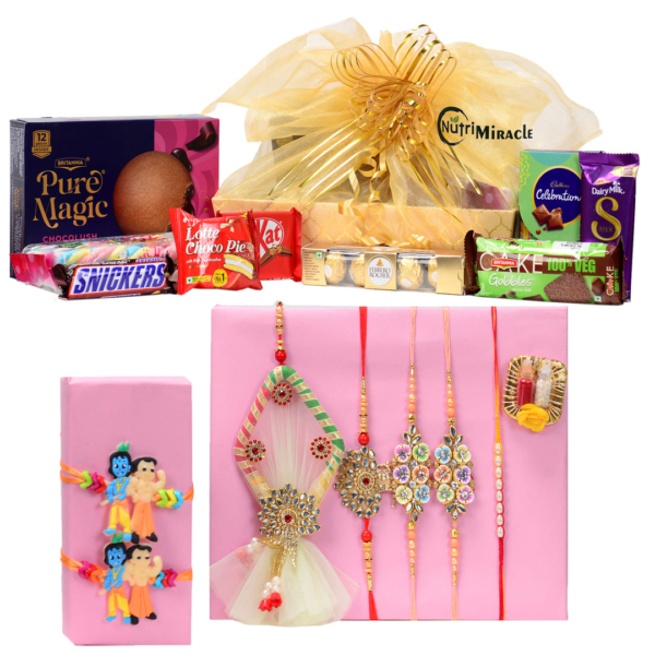 Divine Nutty Chocolate Bliss Rakhi Hamper