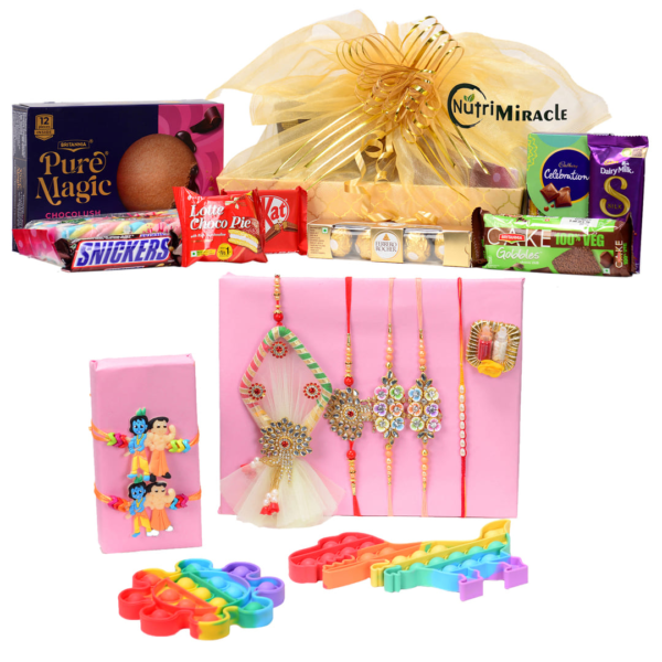 Choco Nutty Delight Rakhi Hamper