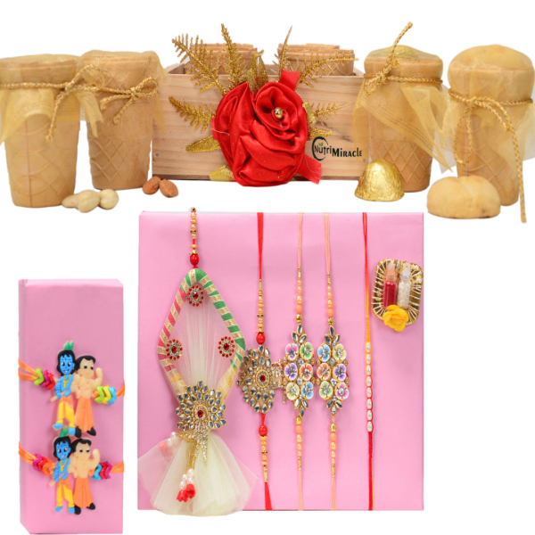 Divine Fusion Chocolate Nuts Rakhi Hamper