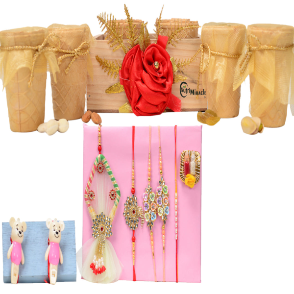 Chocolate Nutty Delight Rakhi Basket Hamper