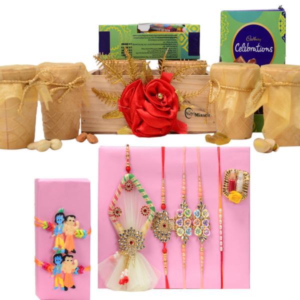 Divine Choco Nut Symphony Rakhi Hamper