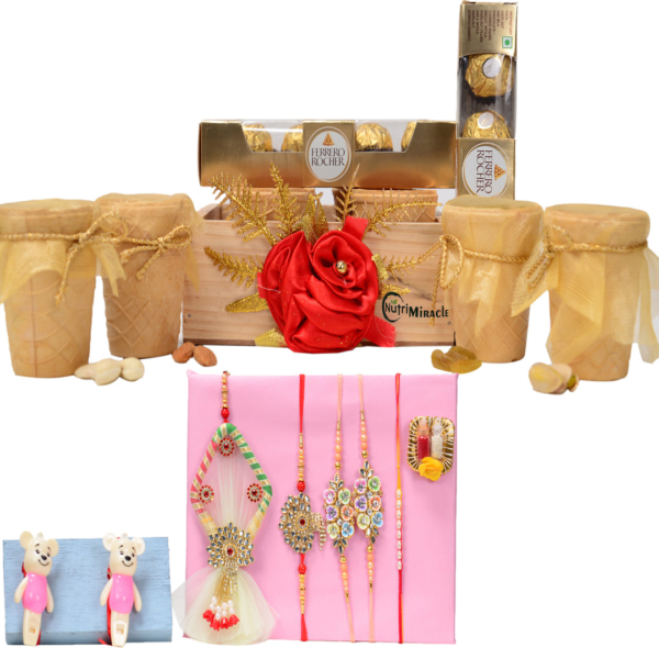 Choco Nutty Affair Rakhi Hamper