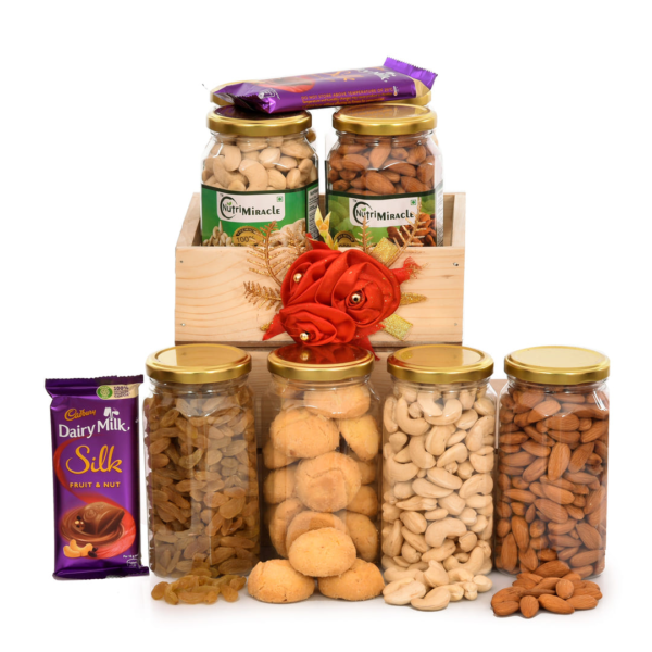 Exotic Indulgence  Mixed Dry Fruits Box Hamper