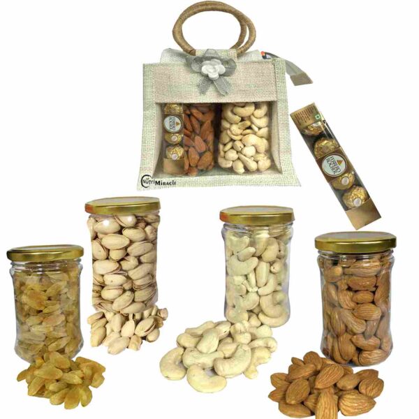 Deluxe Diwali Gift Hamper with Dry Fruits, and Chocolates
